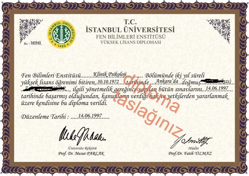 Diploma örneği 3