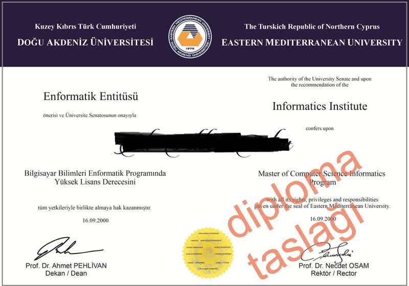 Diploma örneği 5