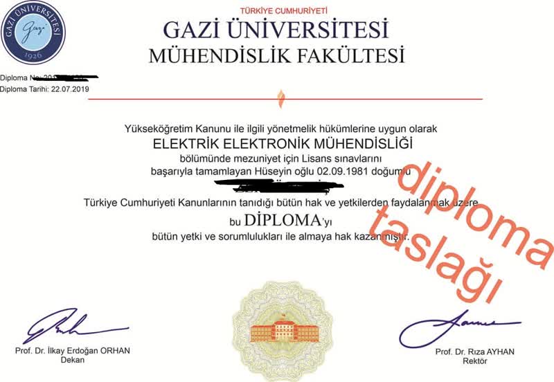 Diploma örneği